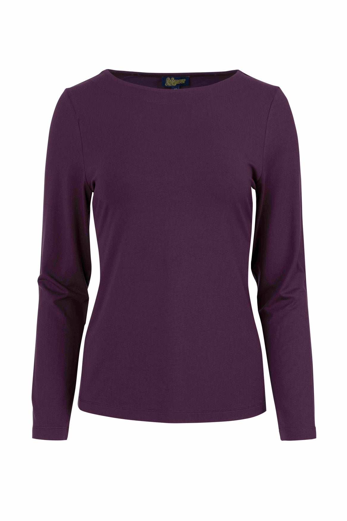 Puck Top | Ecovero Plain Aubergine
