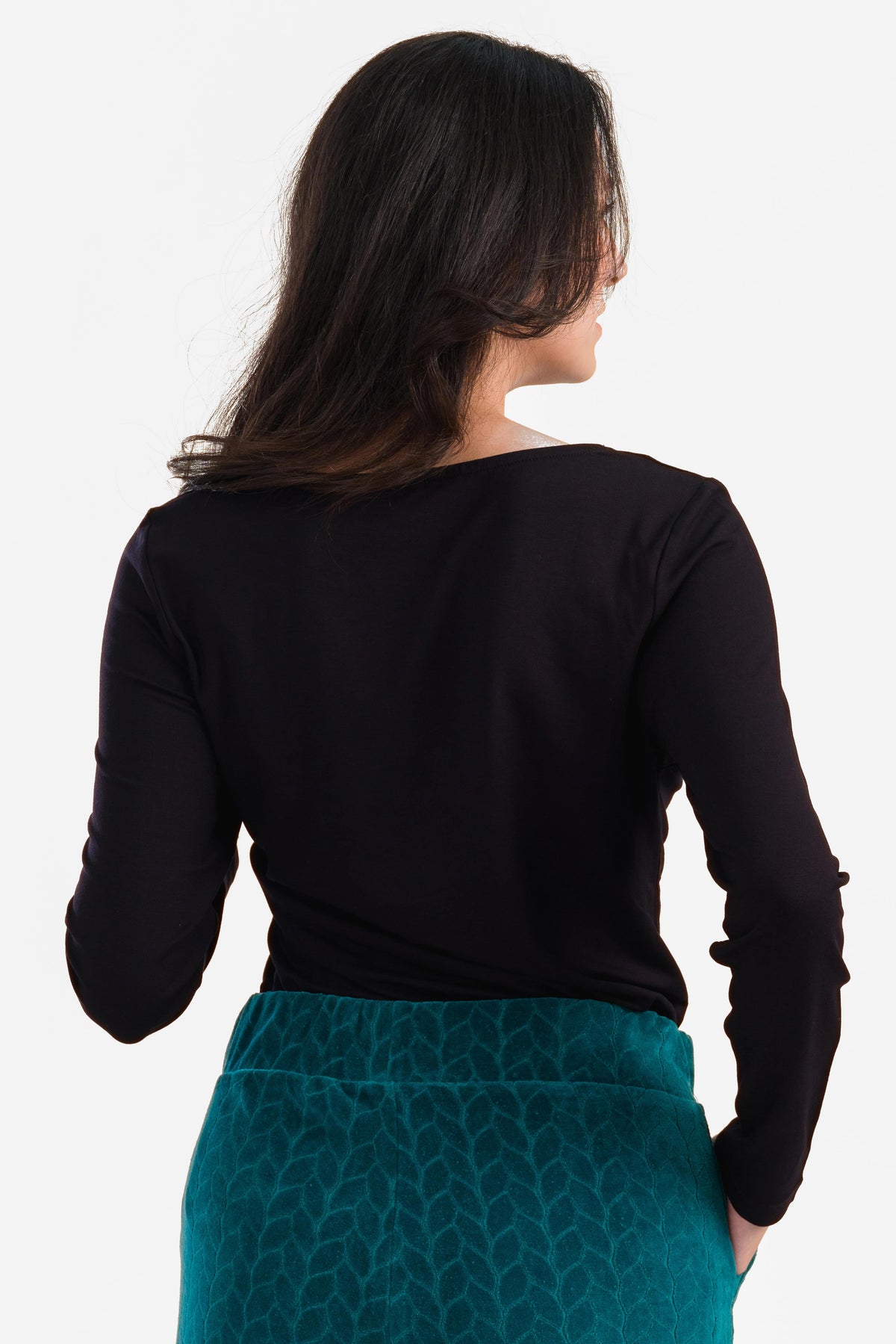 Puck Top | Ecovero Plain Black