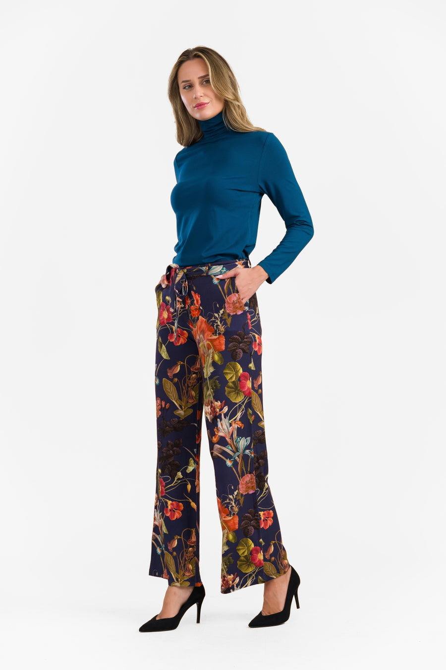 Sue Trousers | Autumn Garden Night