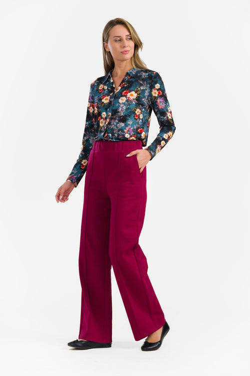 Hailey Trousers | Punta Di Roma Bordeaux
