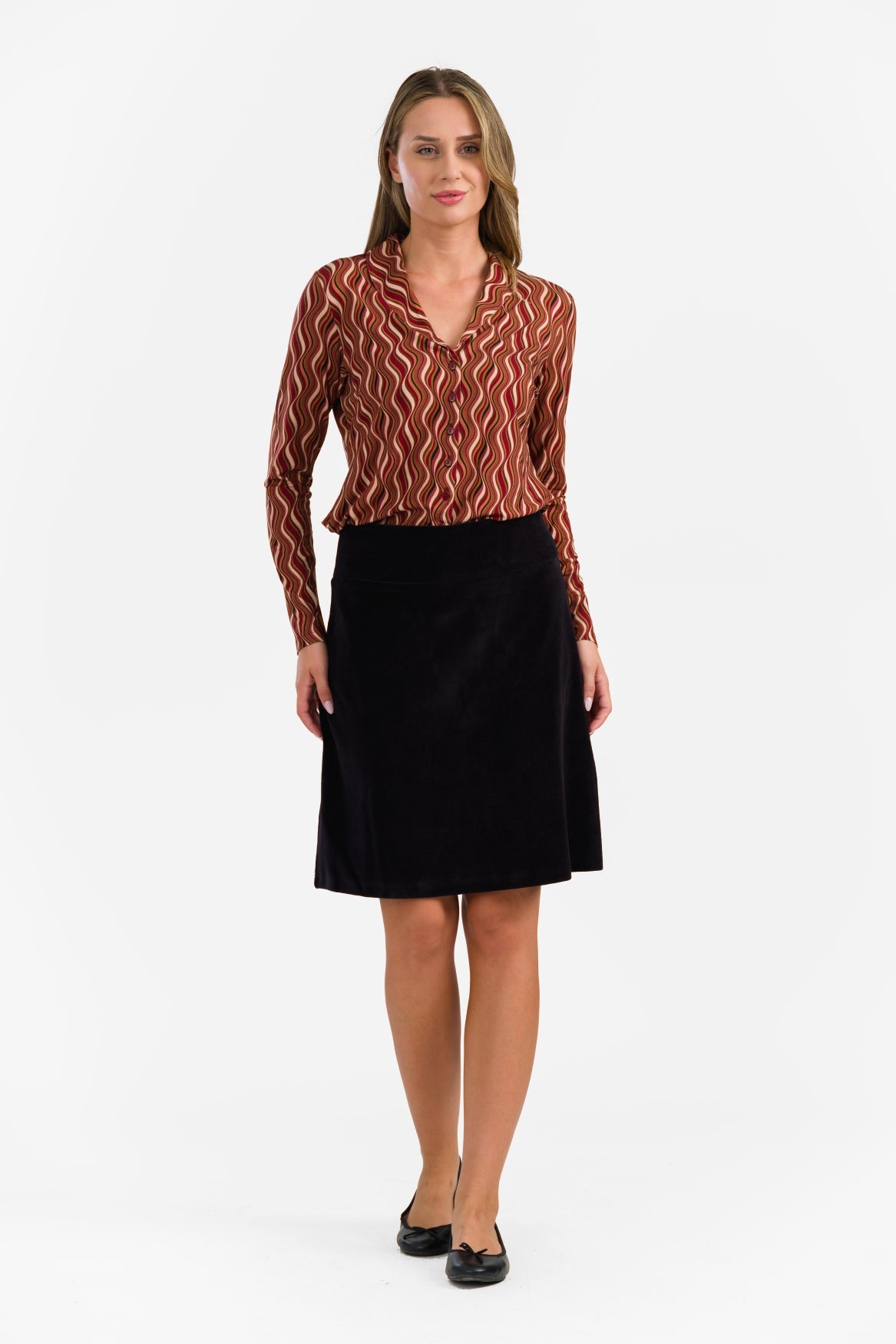 Esmee Skirt | Velour Plain Black – Lalamour