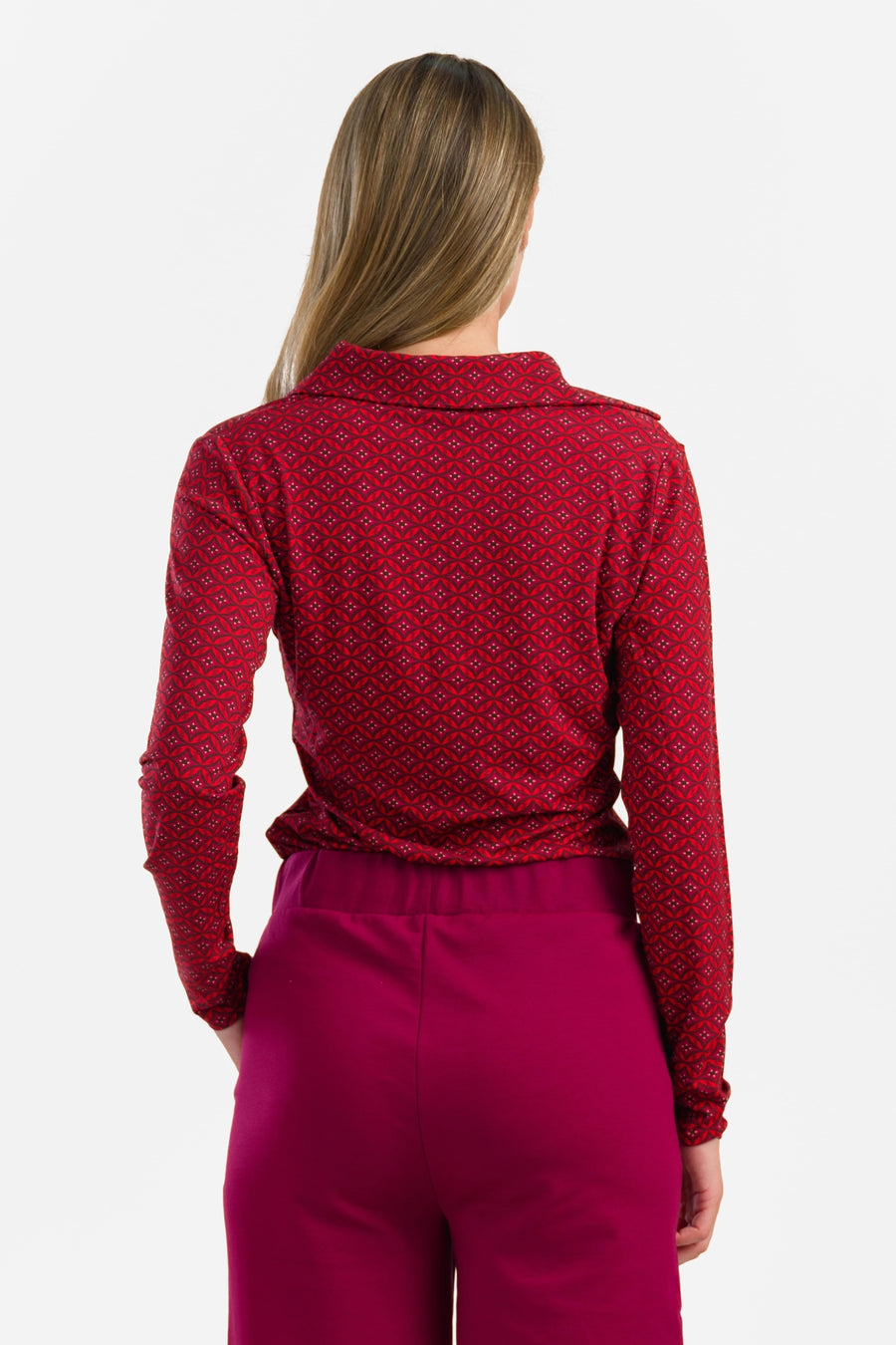 Suzy Top Long Sleeve | Lisbon Red
