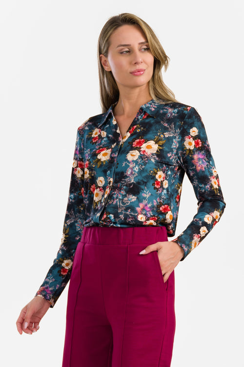 Anna Blouse Long Sleeve | Wild Rose