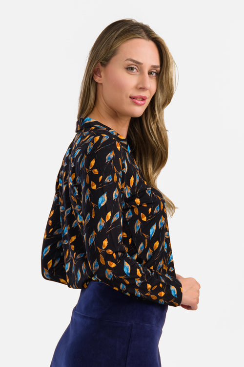 Anna Blouse Long Sleeve | Autumn Leaves
