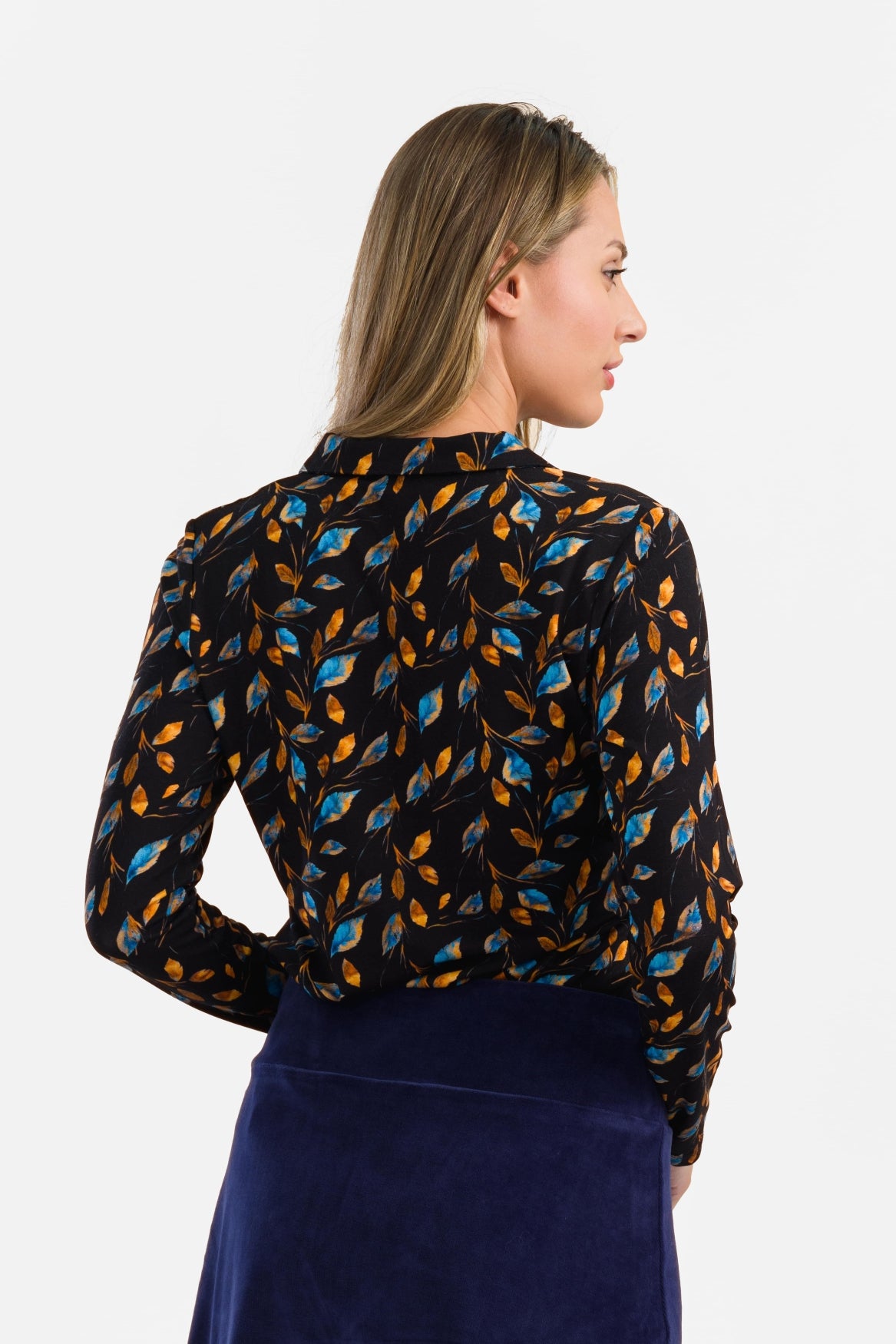 Anna Blouse Long Sleeve | Autumn Leaves