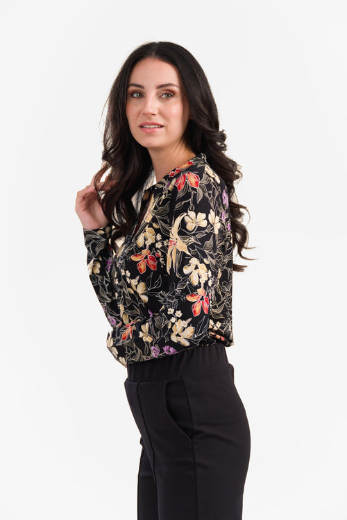 Anna Blouse Long Sleeve | Botanical Flower