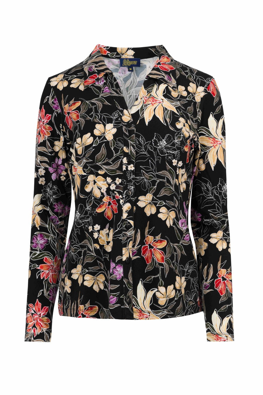 Anna Blouse Long Sleeve | Botanical Flower