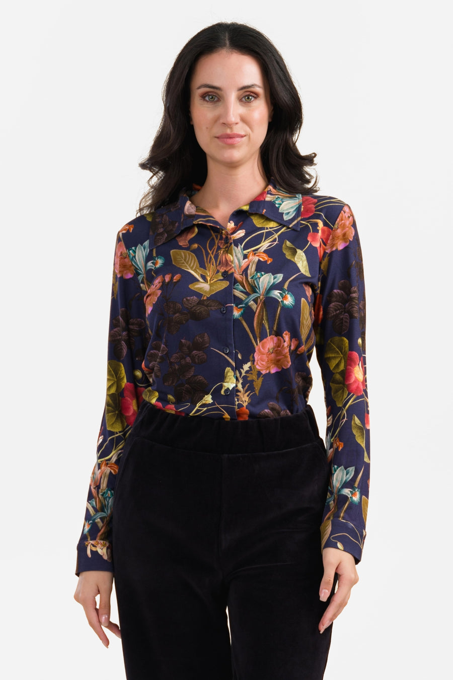 Sara Blouse | Autumn Garden Night