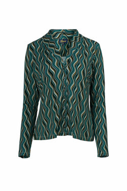 Iris Blouse Long Sleeve | Glaze Green