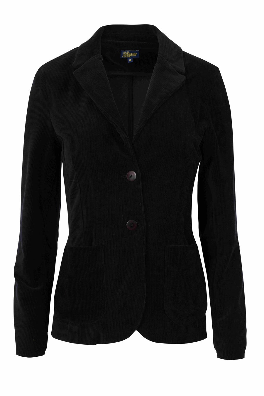 Nova Blazer | Rib Velour Plain Black