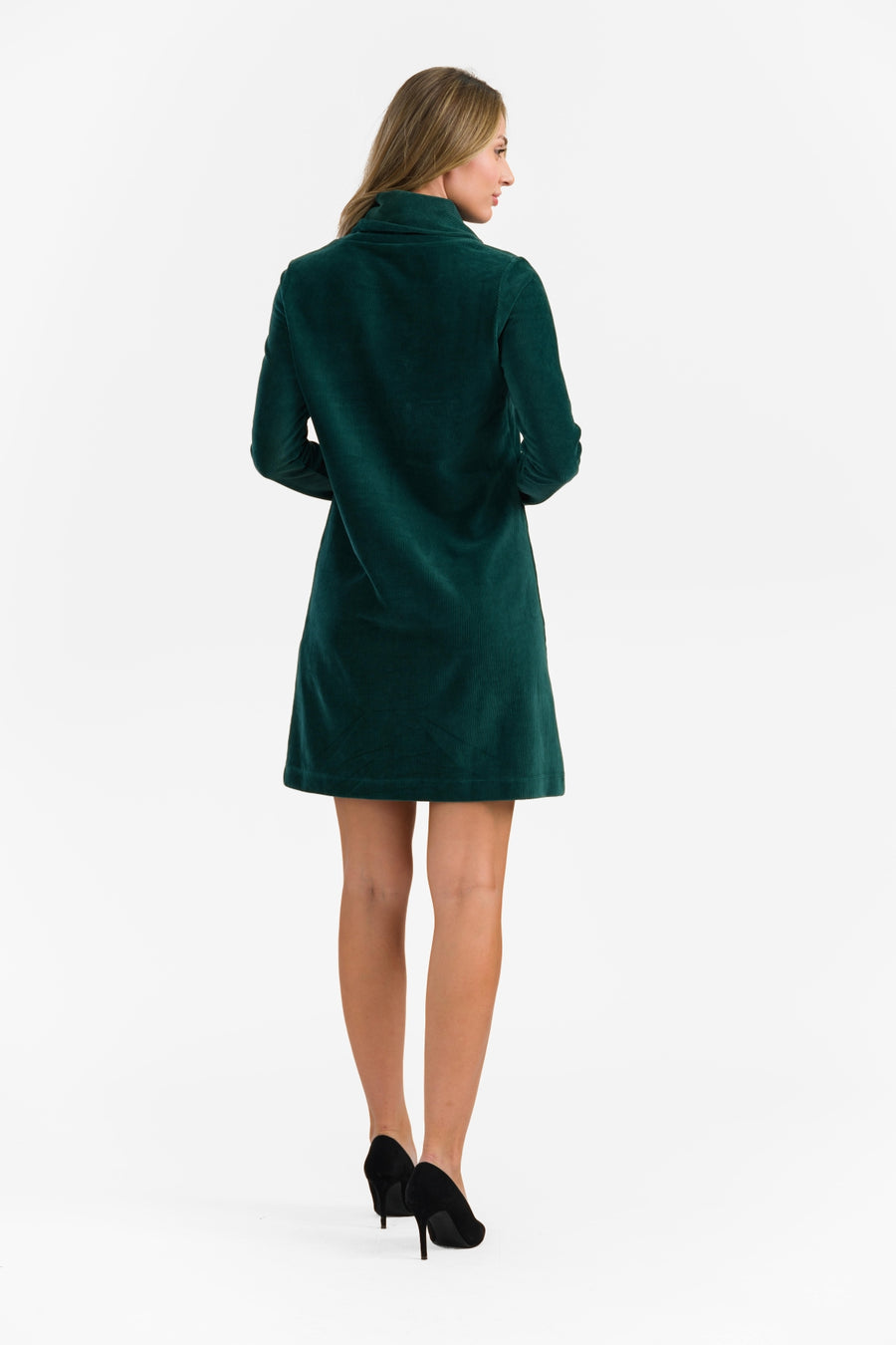 Pleun Tunique | Rib Velour Plain Rain Forest