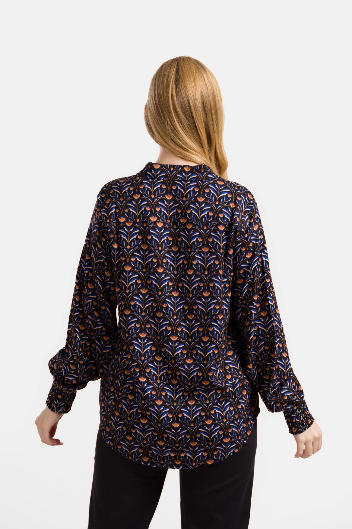 Amy Blouse | Barock Flower Black