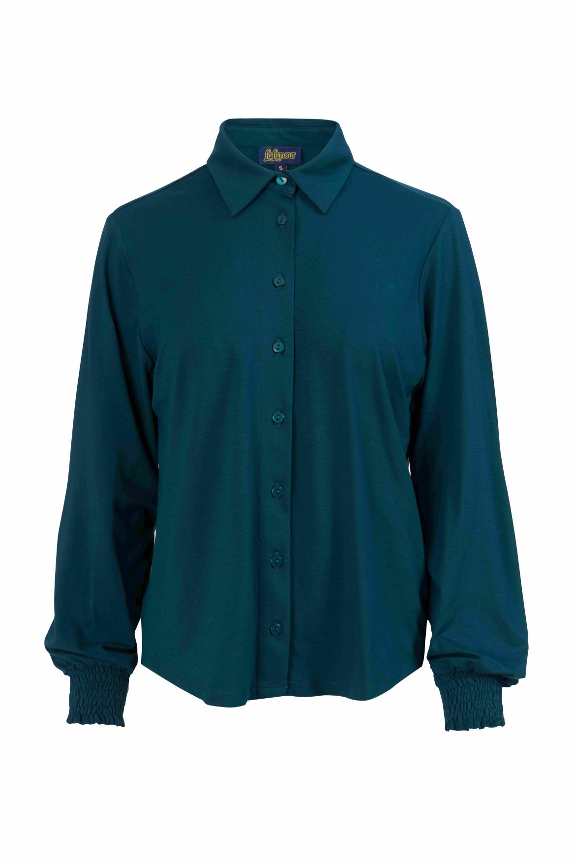 Amy Blouse | Ecovero Plain Petrol