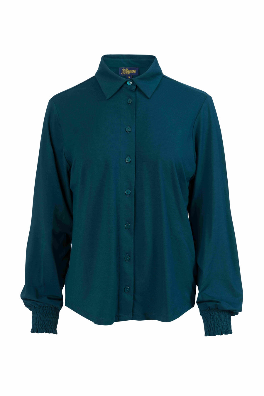 Amy Blouse | Ecovero Plain Petrol