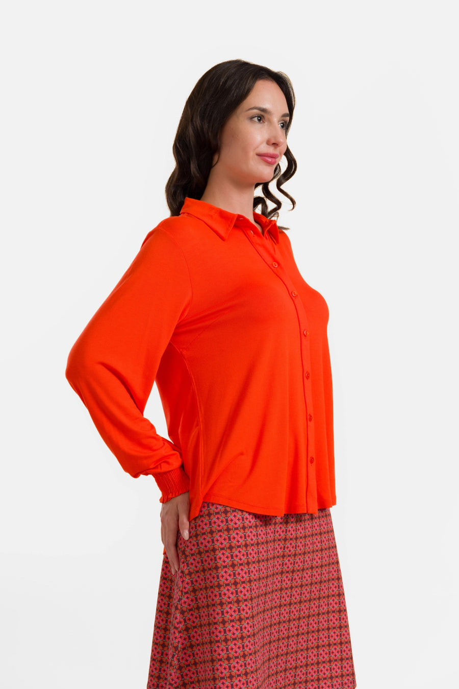 Amy Blouse | Ecovero Plain Red