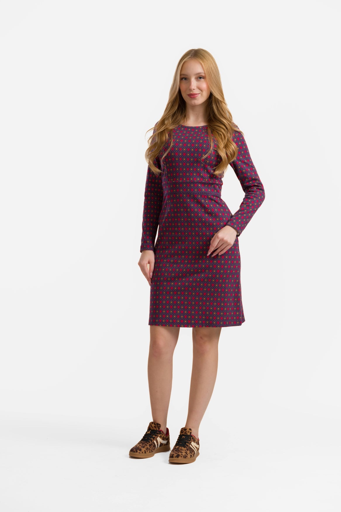 Elise Dress | Jacquard Hearts