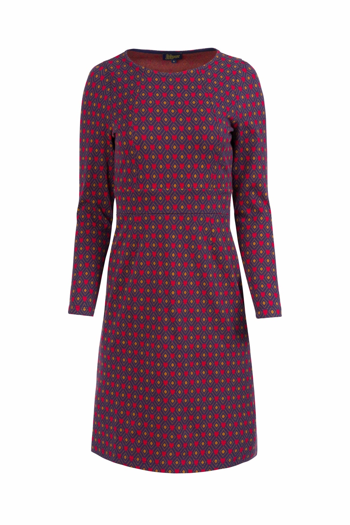 Elise Dress | Jacquard Hearts