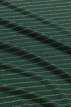 Angela Top | Stripes Green-Lurex Gold