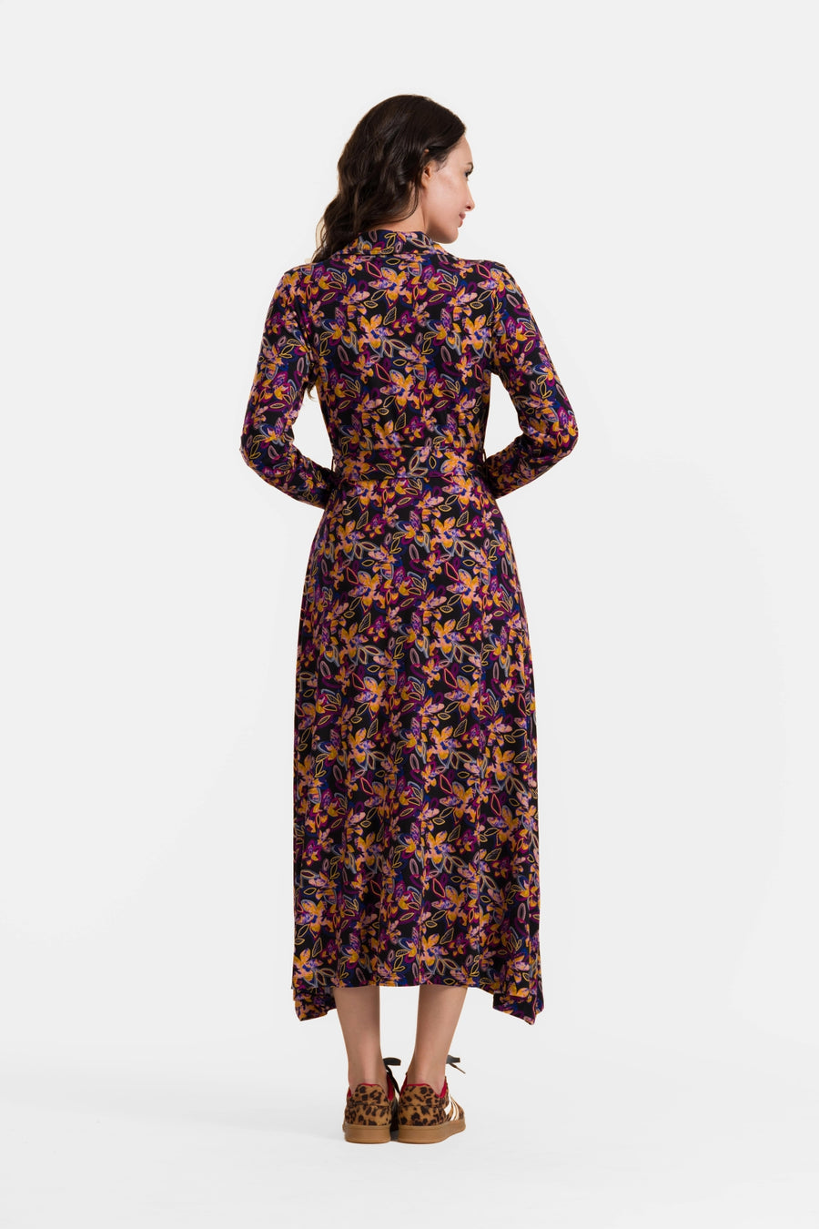 Helena Dress | Bright Autumn Flowers