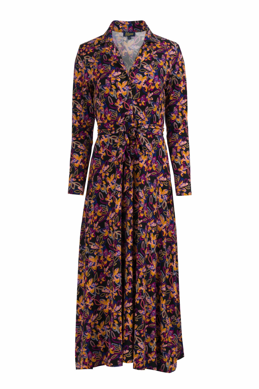 Helena Dress | Bright Autumn Flowers