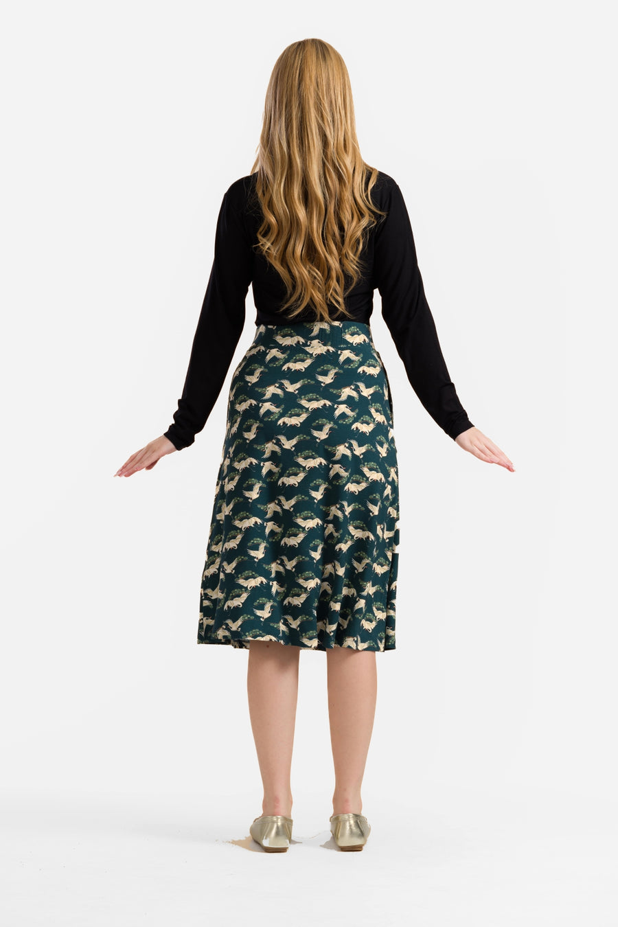 Holly Skirt | Crane Dance Petrol