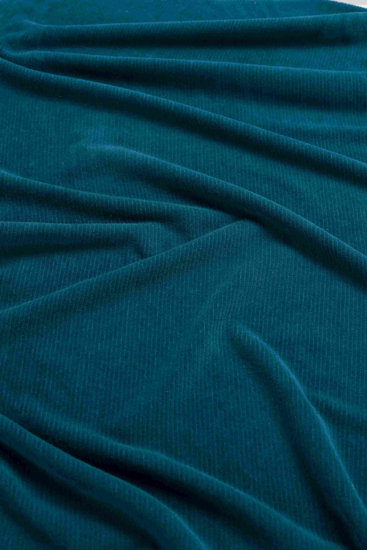 Holly Skirt | Rib Velour Petrol