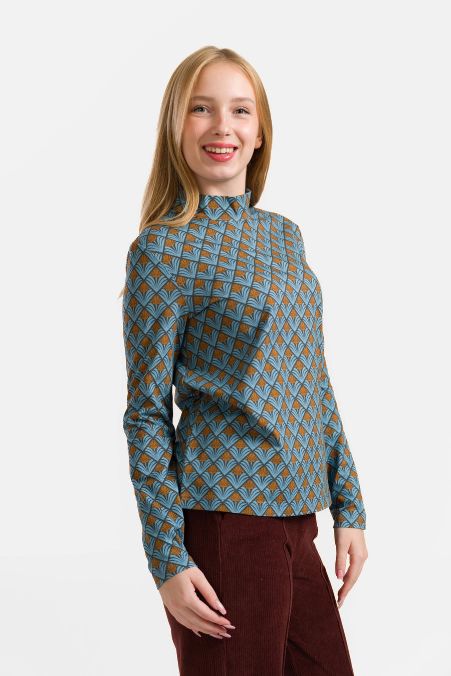 Kim Top | Jungle Green Flower