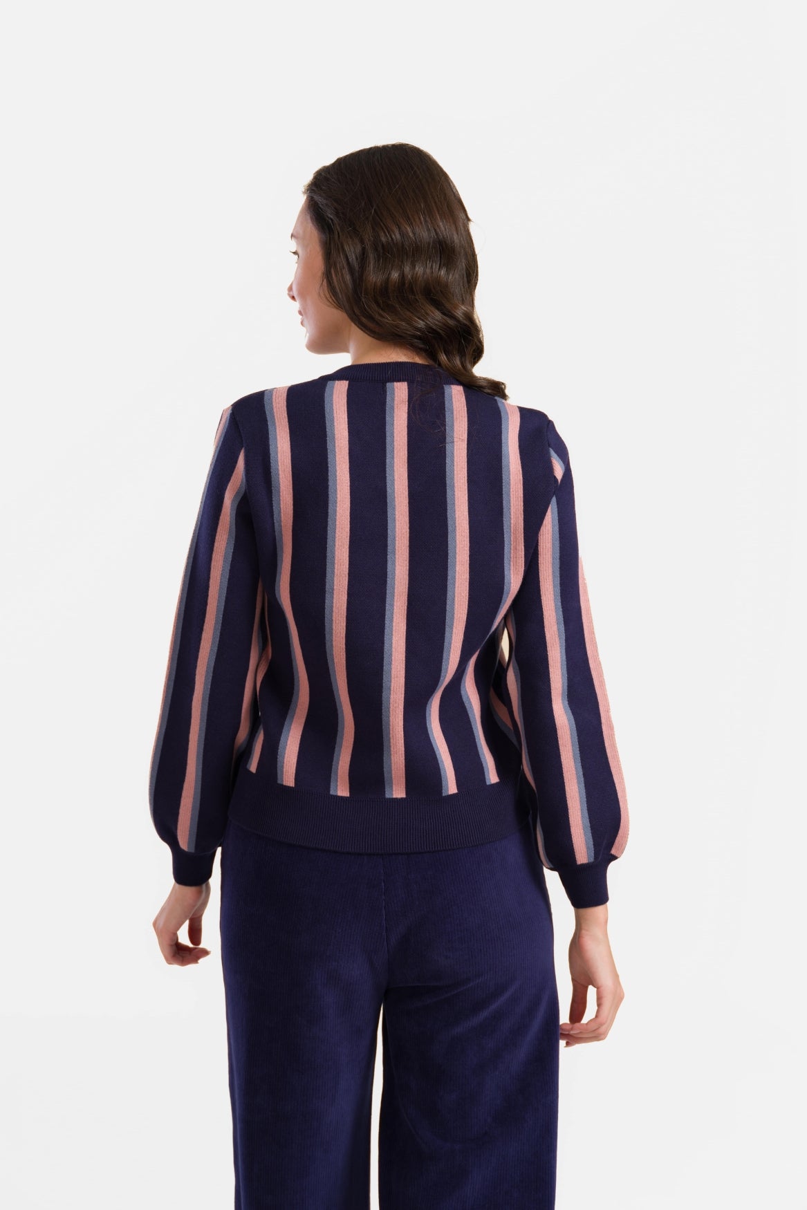 Knitwear Sweater | Blue Stripes