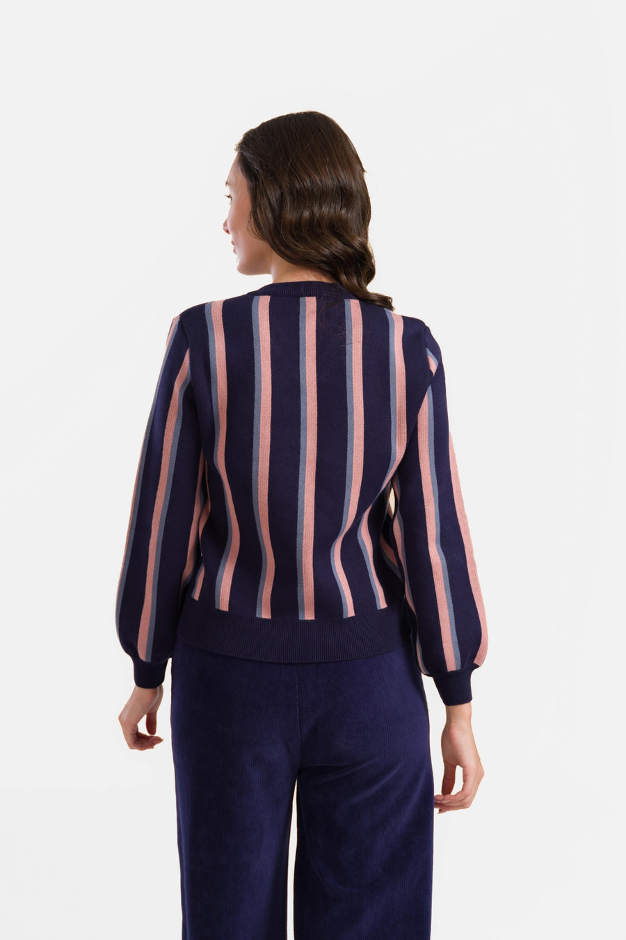 Knitwear Sweater | Blue Stripes