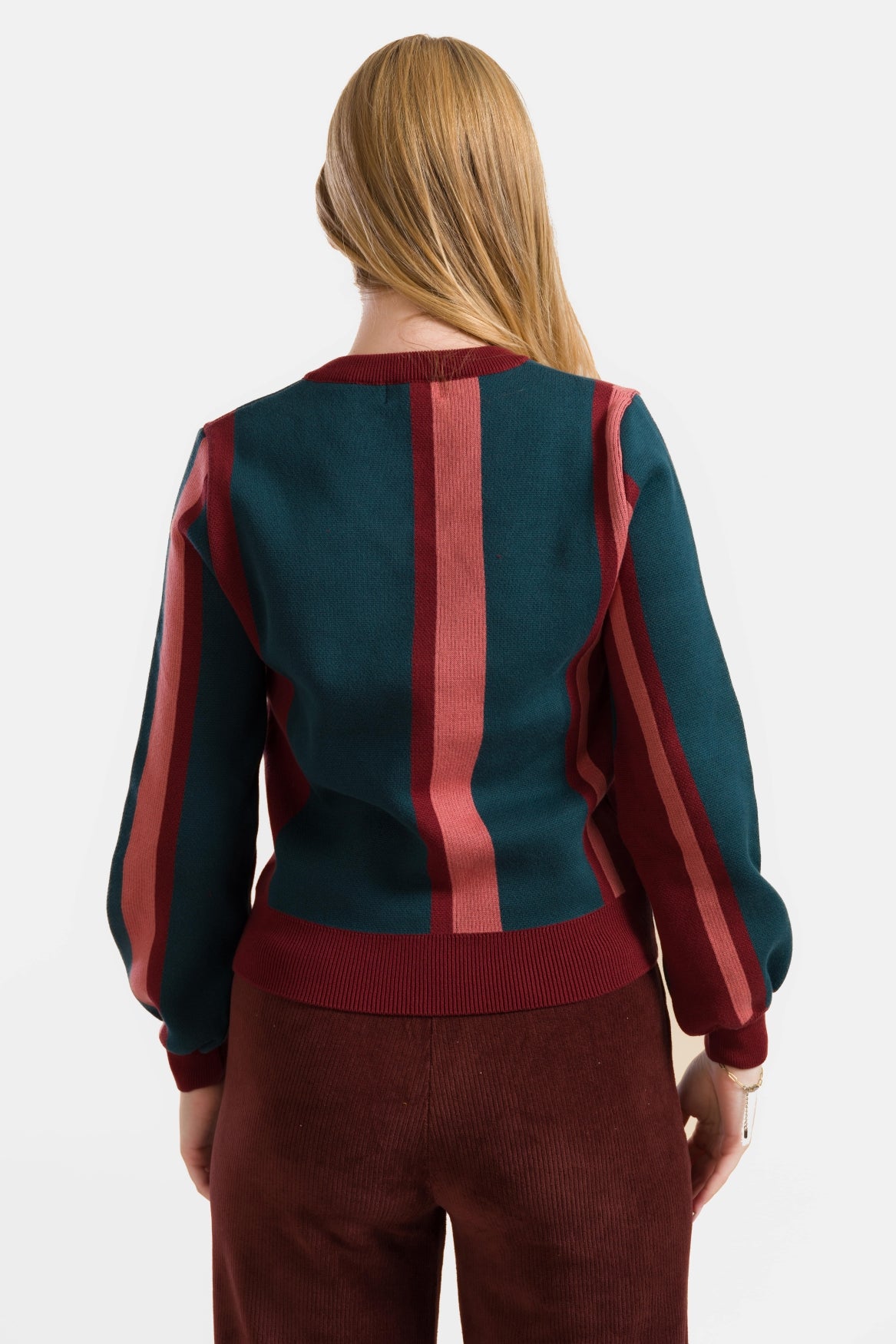 Knitwear Sweater | Bordeaux Stripes
