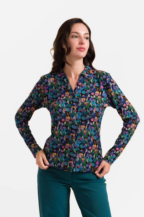 Anna Blouse Long Sleeve | Color Splash