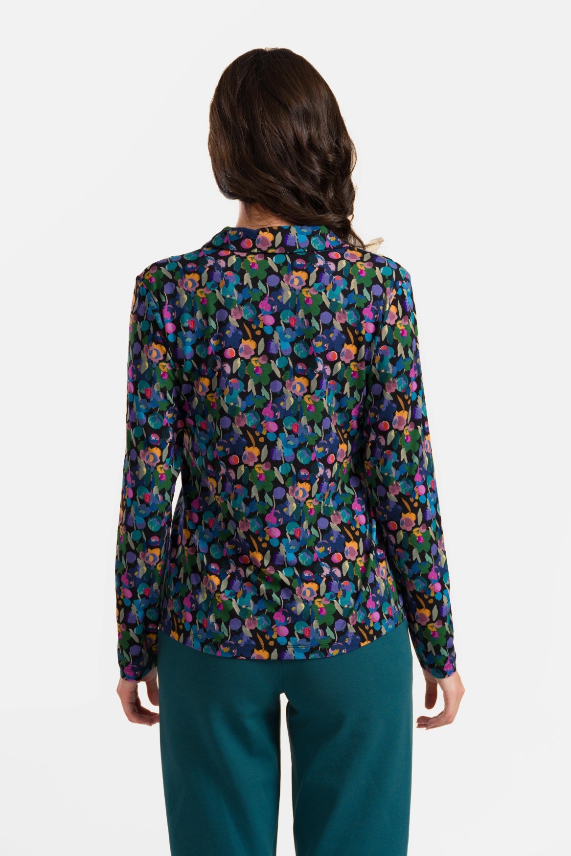 Anna Blouse Long Sleeve | Color Splash
