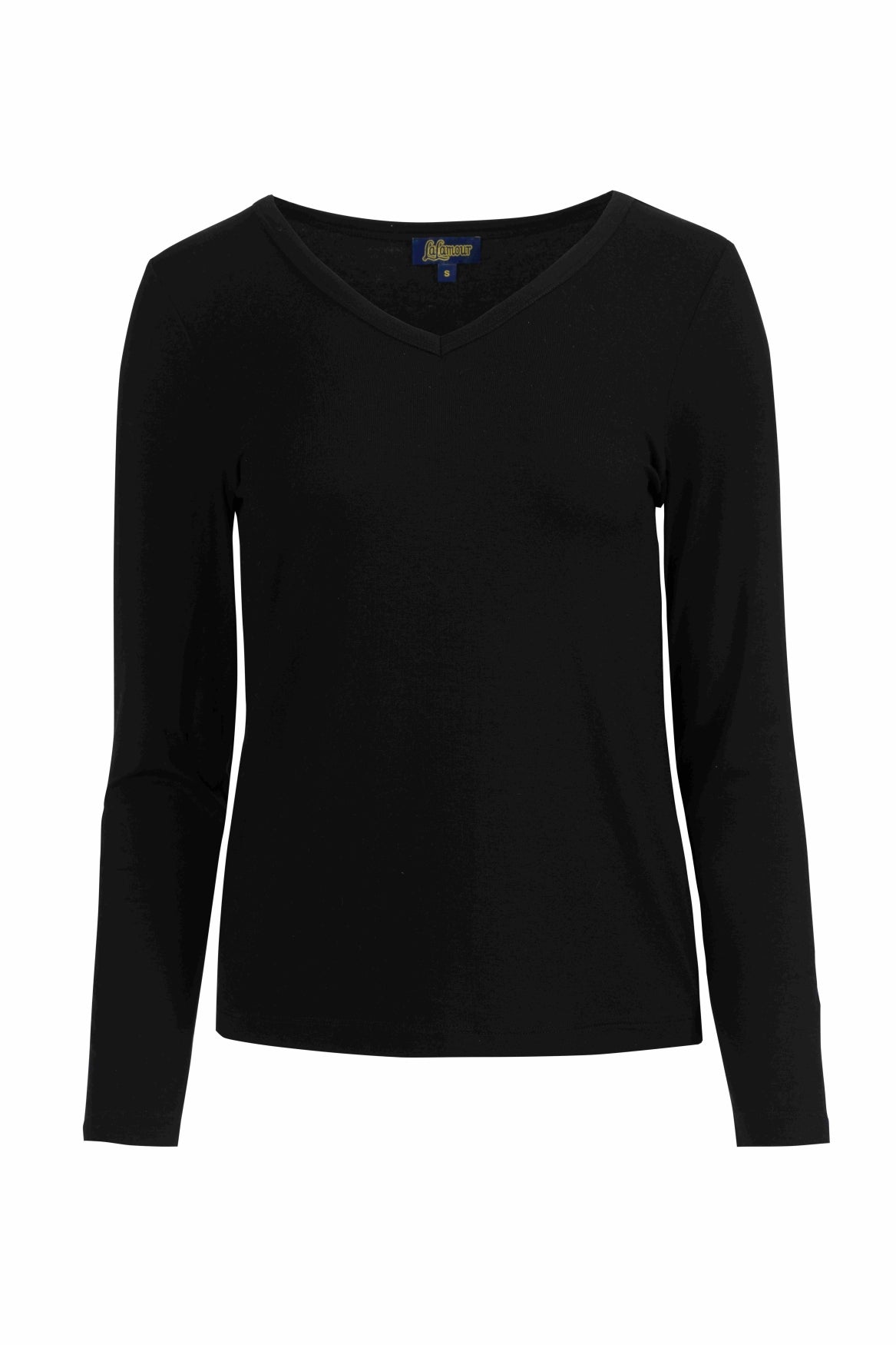 Lynn Top | Ecovero Plain Black