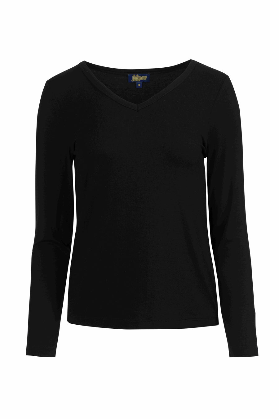 Lynn Top | Ecovero Plain Black