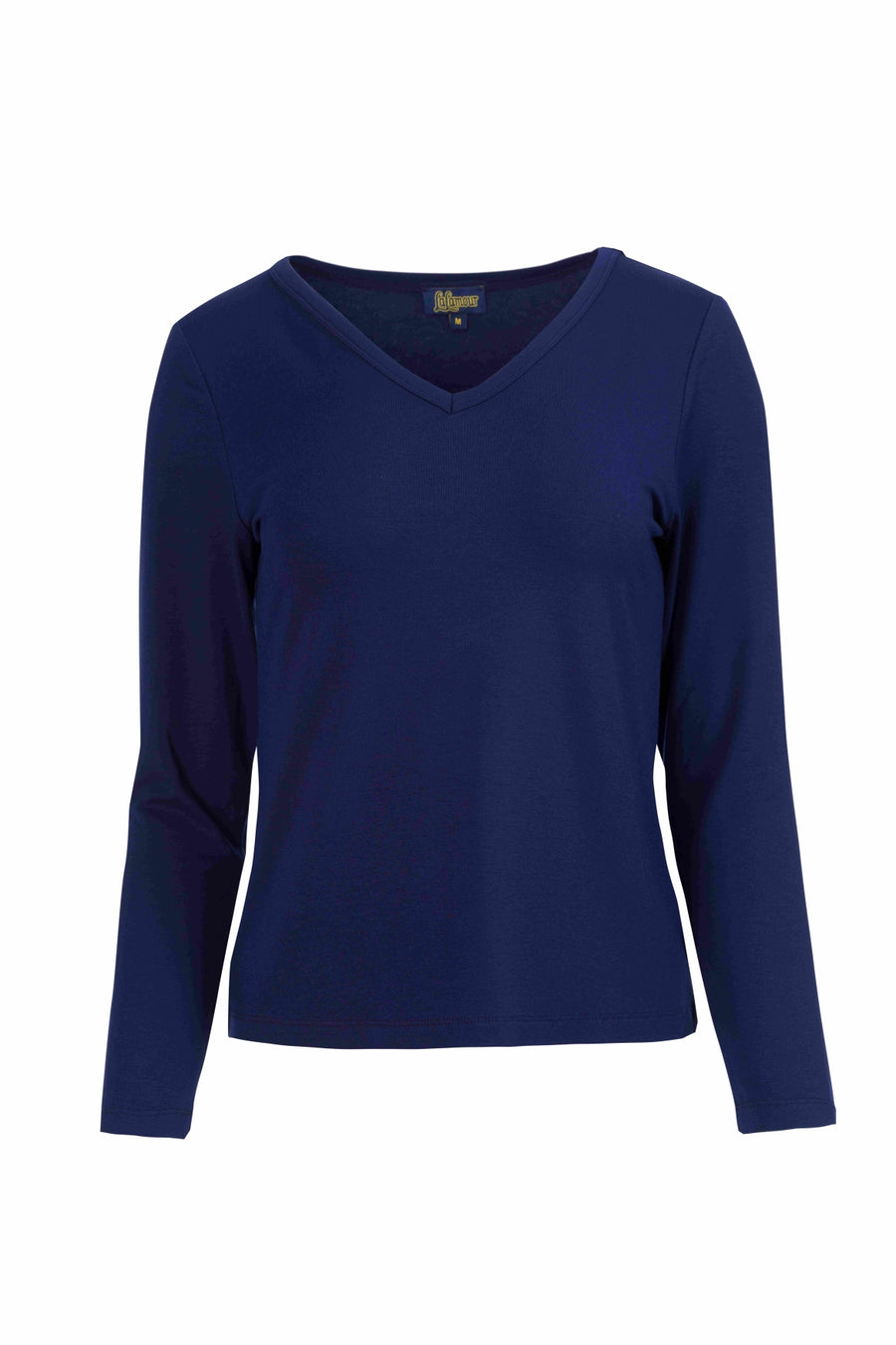 Lynn Top | Ecovero Plain Blue