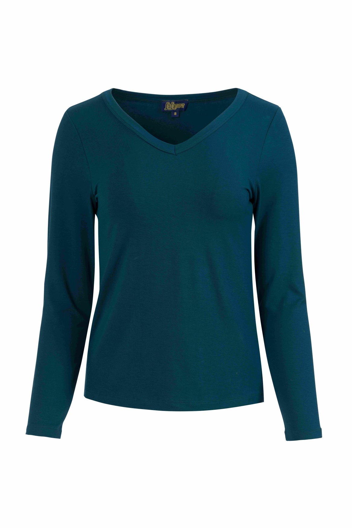 Lynn Top | Ecovero Plain Petrol