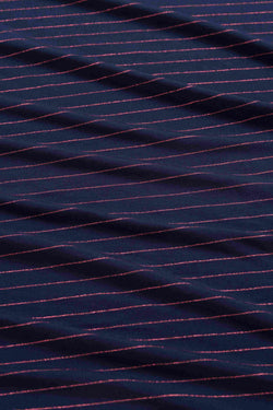 Lynn Top | Stripes Blue-Lurex Rose Gold