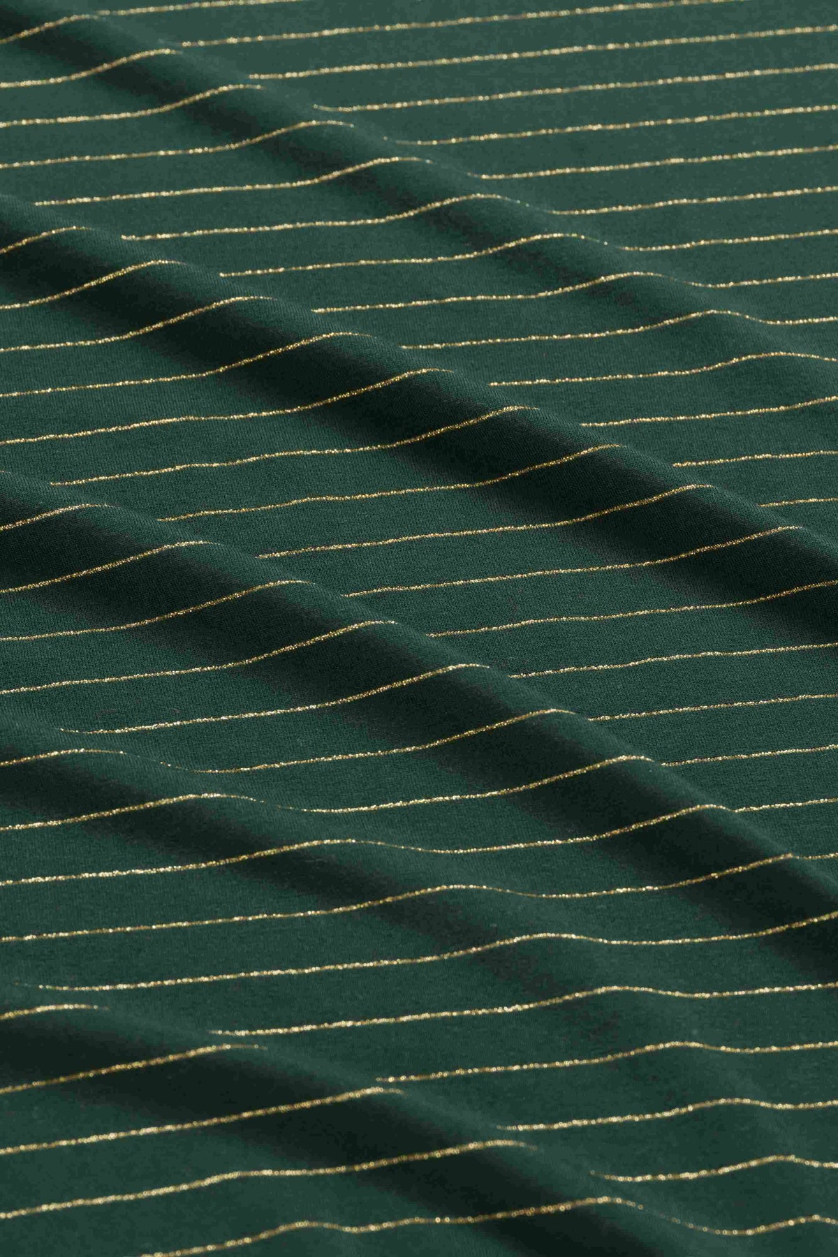 Lynn Top | Stripes Green-Lurex Gold