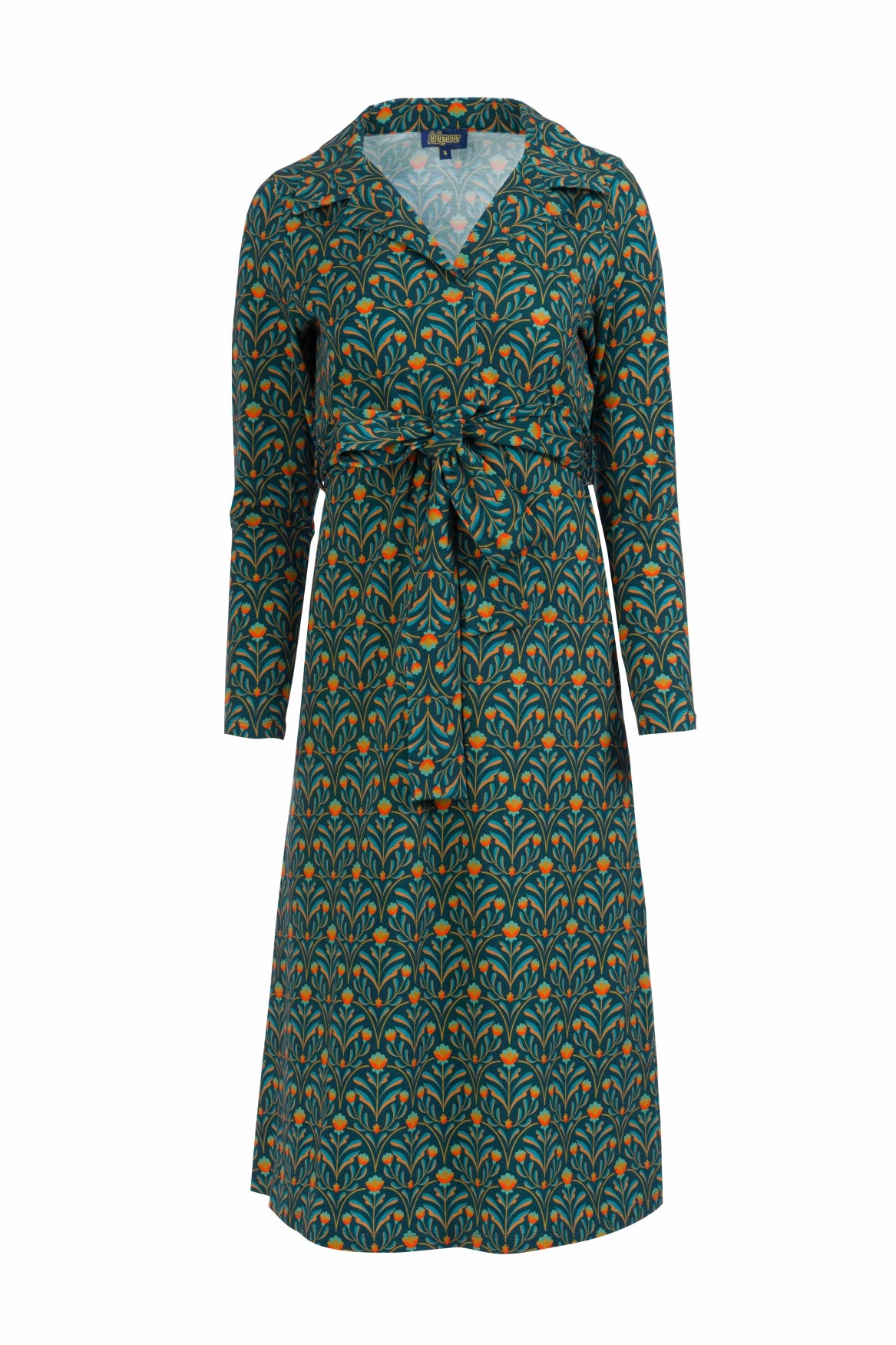 Marilyn Dress Ls | Barock Flower Green