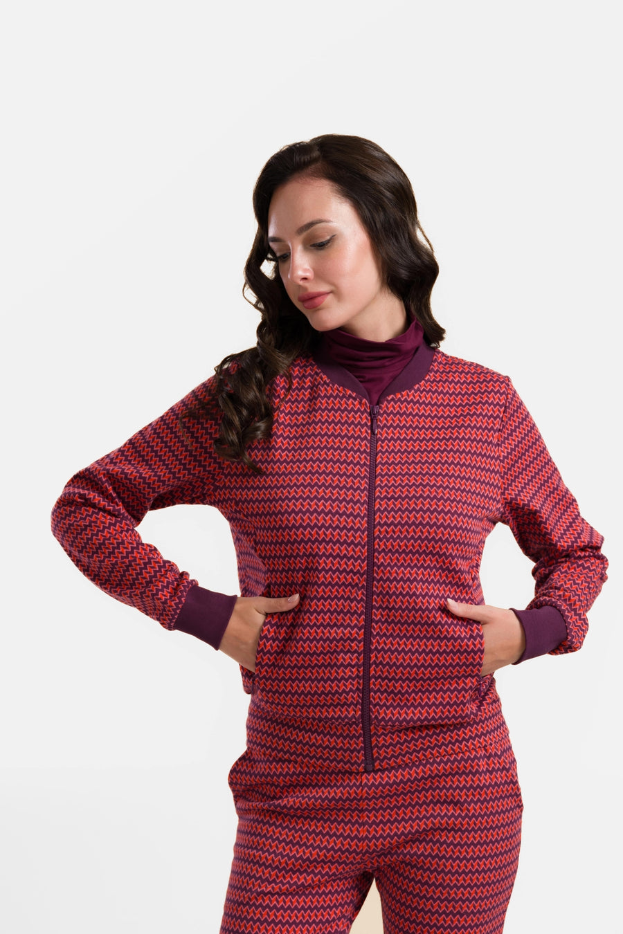 Nora Bomber Jacket | Jacquard