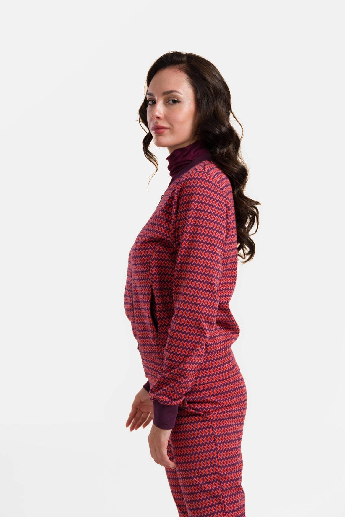 Nora Bomber Jacket | Jacquard