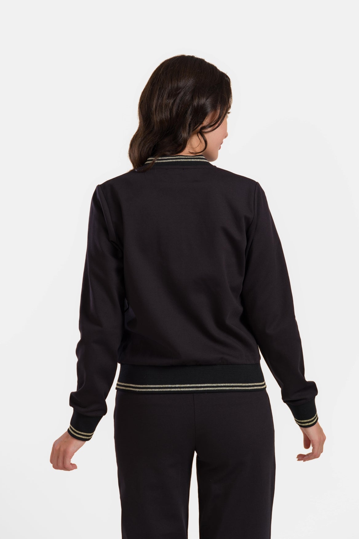 Nora Bomber Jacket | Punta Di Roma Black