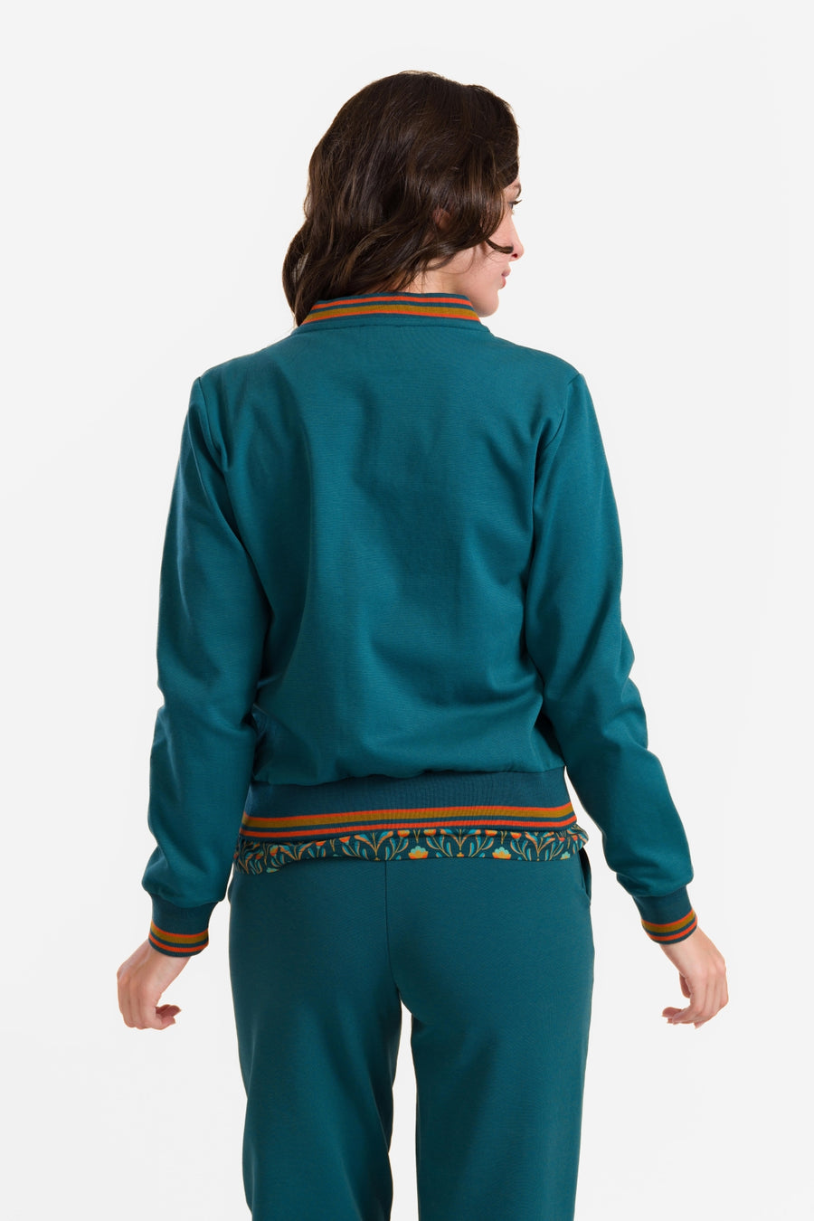 Nora Bomber Jacket | Punta Di Roma Petrol