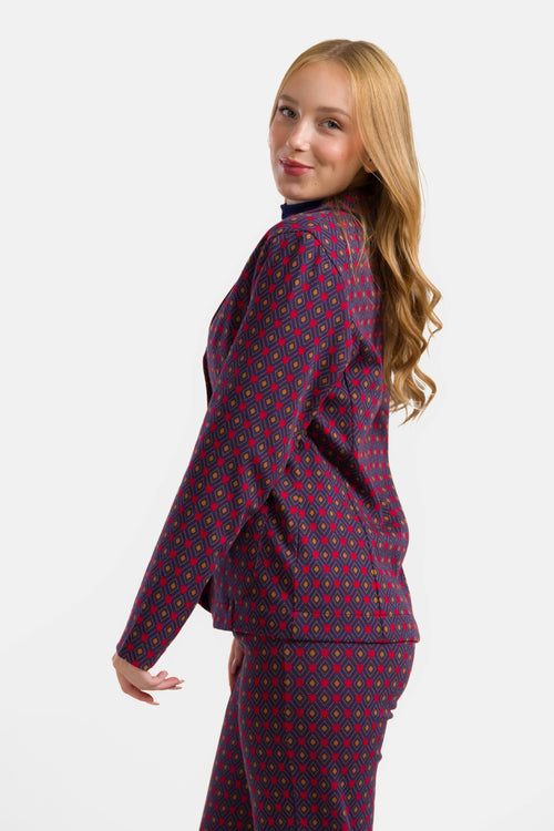 Nova Blazer | Jacquard Hearts