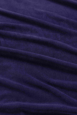 Nova Blazer | Rib Velour Navy