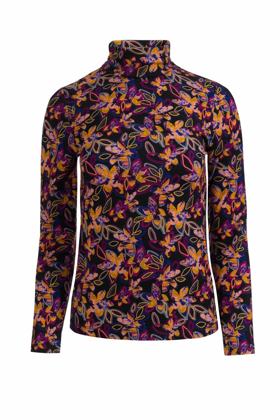 Ruby Top Ls | Bright Autumn Flowers