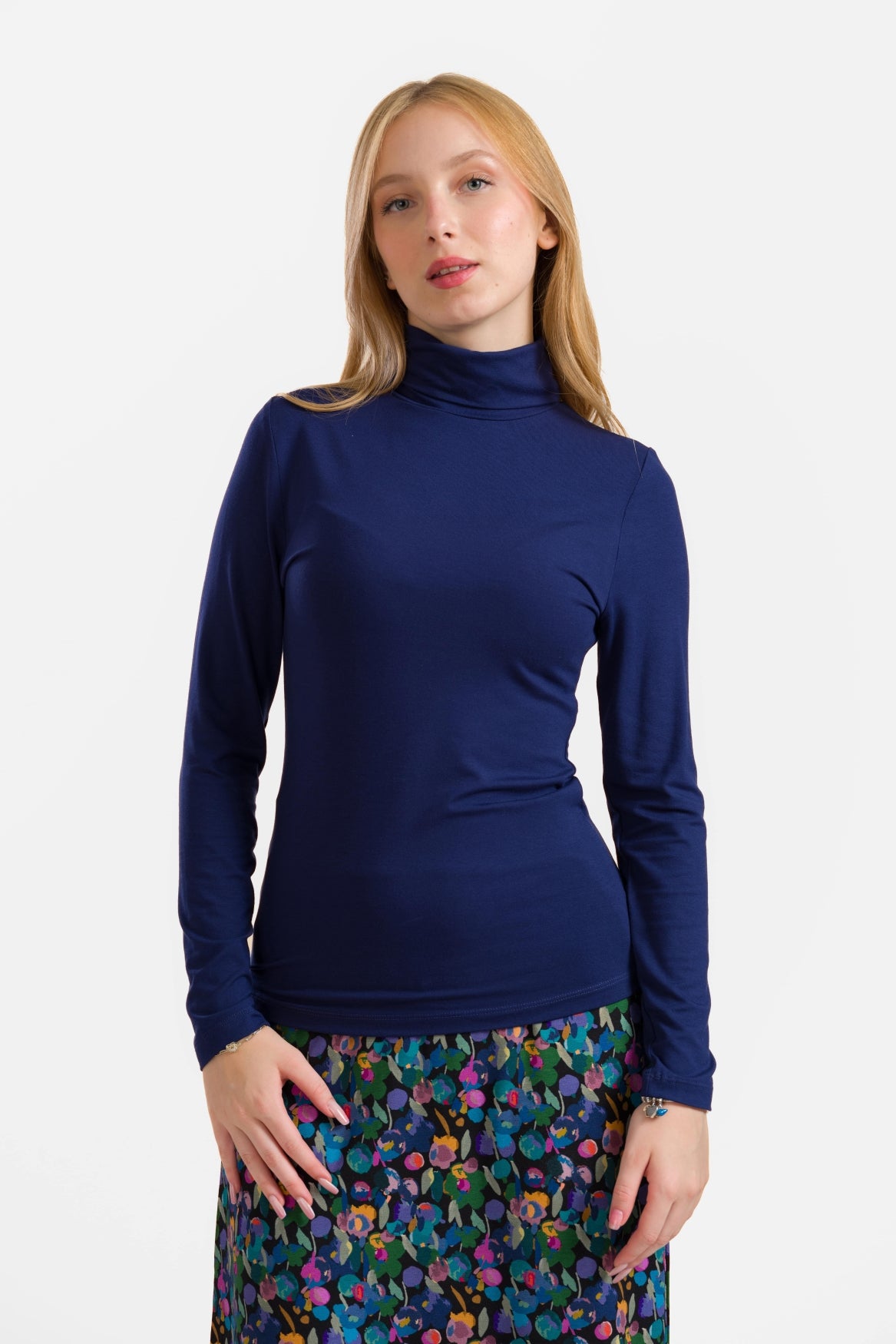 Ruby Top Ls | Ecovero Plain Blue