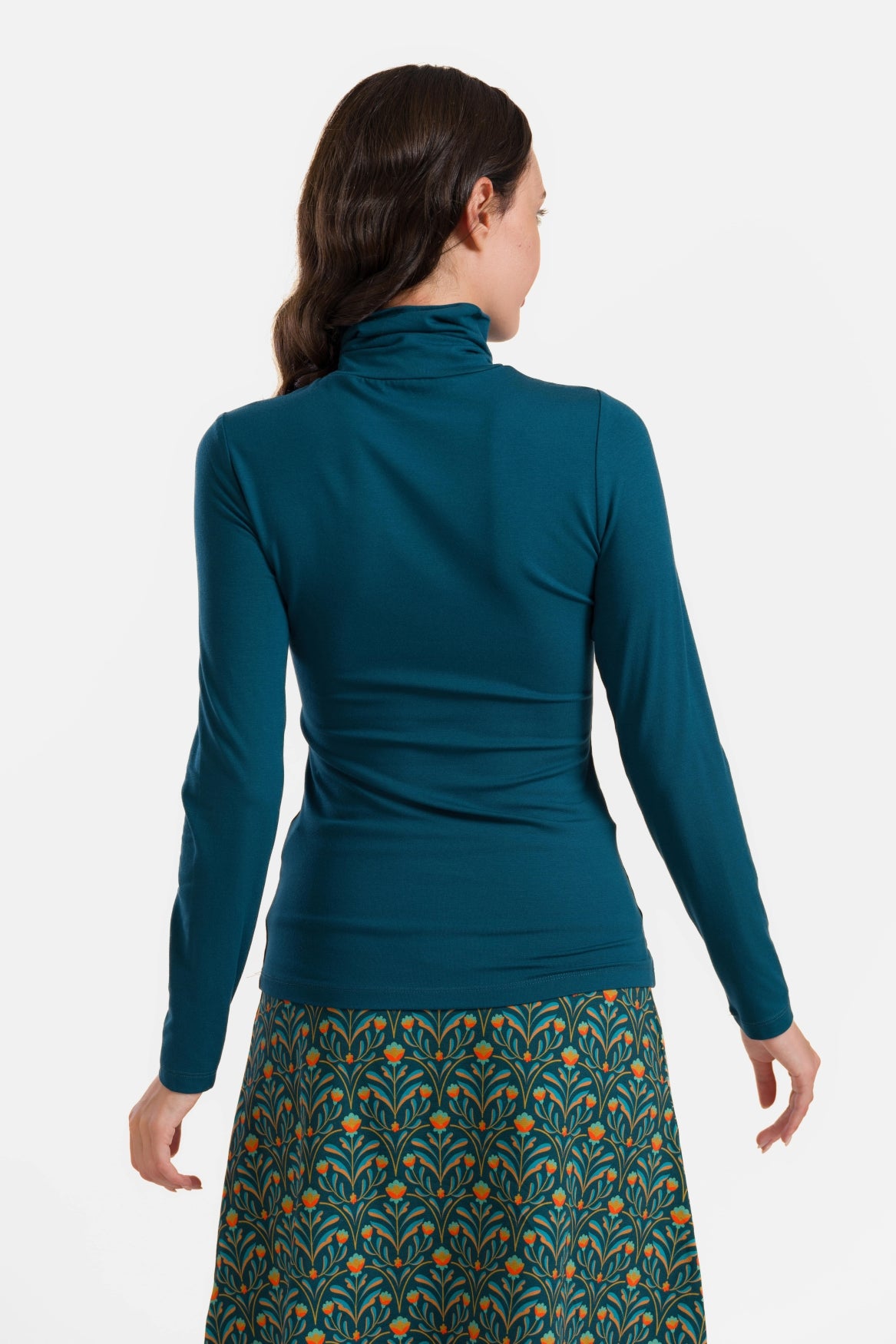 Ruby Top Ls | Ecovero Plain Petrol