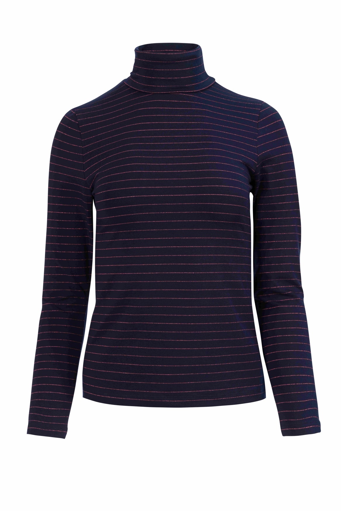 Ruby Top Ls | Stripes Blue-Lurex Rose Gold