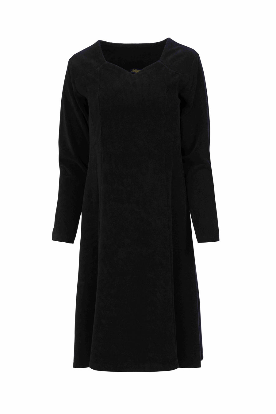 Sandra Dress | Rib Velour Black